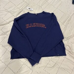 Illinois Navy Blue Sweatshirt Hype and Vice 2XL